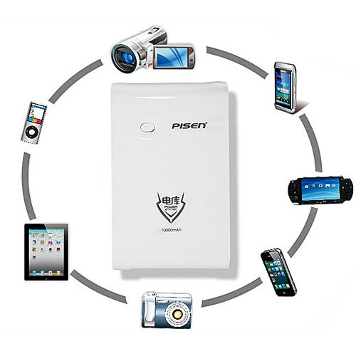 Pisen 10000 mAh có khả năng sạc đa thiết bị Pisen 10000 mAh có khả năng sạc đa thiết bị
