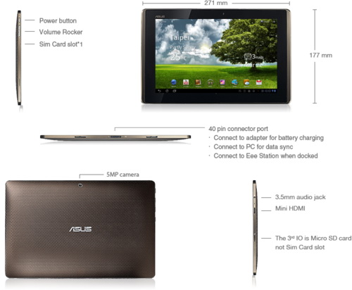 Máy tính bảng ASUS EeePAD Transfomer TF101-1B100A 4 Máy tính bảng ASUS EeePAD Transfomer TF101-1B100A 4